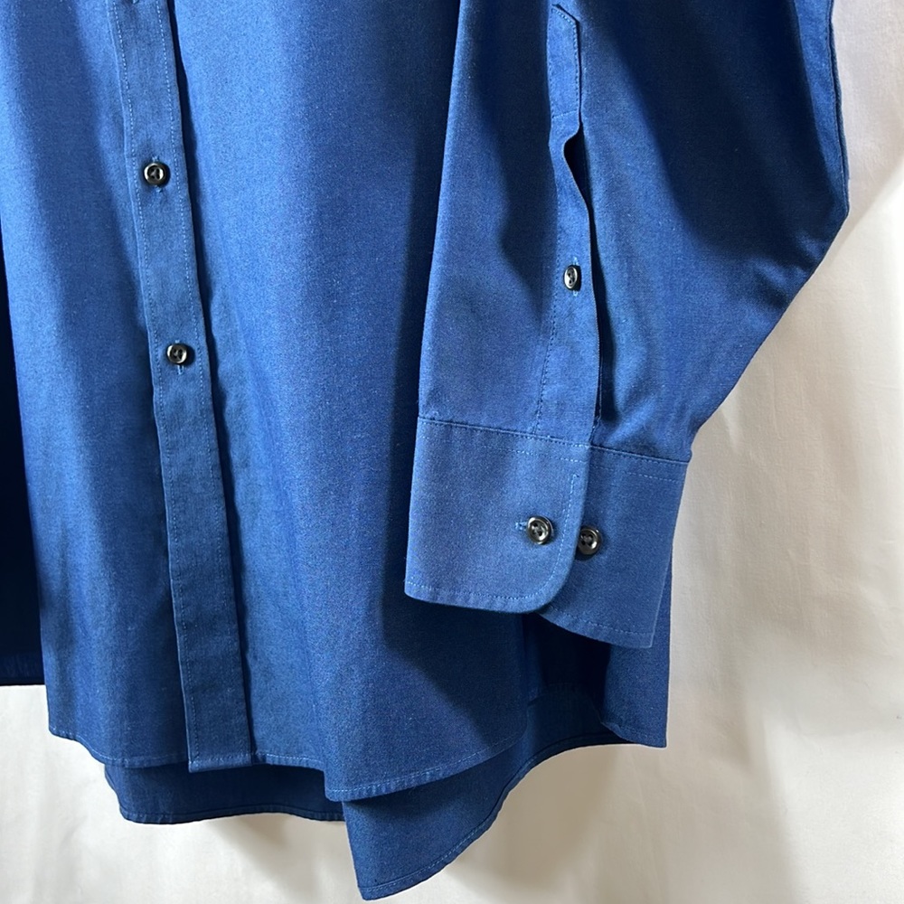 Geoffrey Beene XL Blue Dress Shirt - Picture 5 of 11
